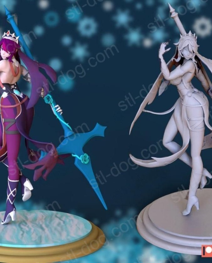 原神 罗莎莉亚 Rosaria  3D打印图纸